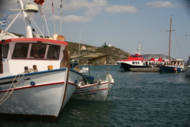 Assorted boats around Limani harbour